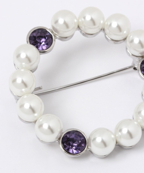 GLOBAL WORK(グローバルワーク)の「パールブローチ/260141(その他小物・レディース・ネイビー/オフホワイト/ホワイト系その他3/ホワイト・FREE)」の6枚目の写真