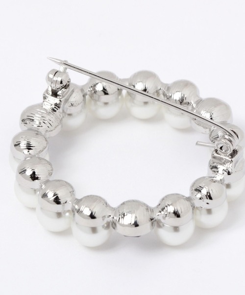 GLOBAL WORK(グローバルワーク)の「パールブローチ/260141(その他小物・レディース・ネイビー/オフホワイト/ホワイト系その他3/ホワイト・FREE)」の7枚目の写真