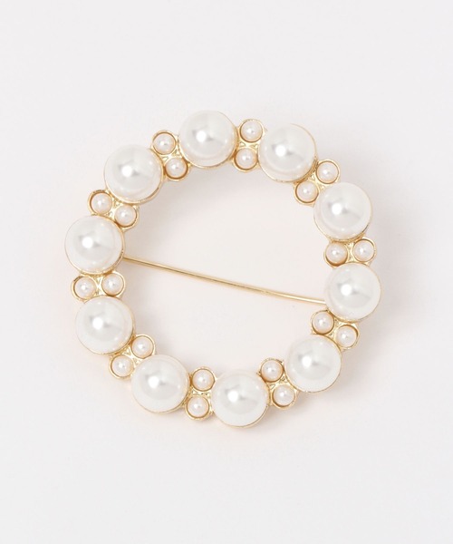 GLOBAL WORK(グローバルワーク)の「パールブローチ/260141(その他小物・レディース・ネイビー/オフホワイト/ホワイト系その他3/ホワイト・FREE)」の12枚目の写真