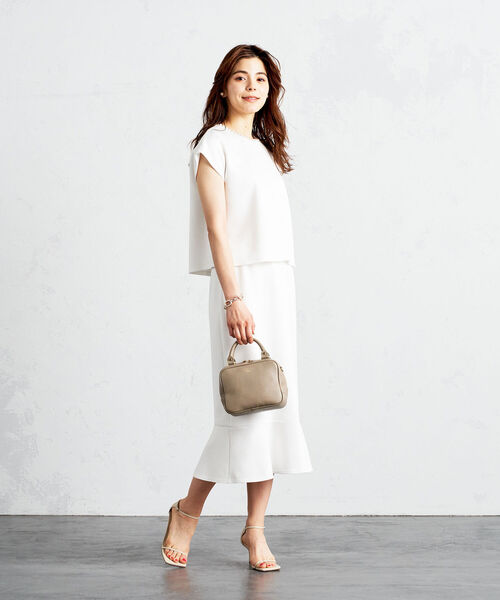 NOLLEY’S（ノーリーズ）の「◇【WEB限定】パール付きダンボールブラウス（シャツ/ブラウス・レディース・ブラック/ネイビー/オフホワイト・FREE）」の20枚目の写真