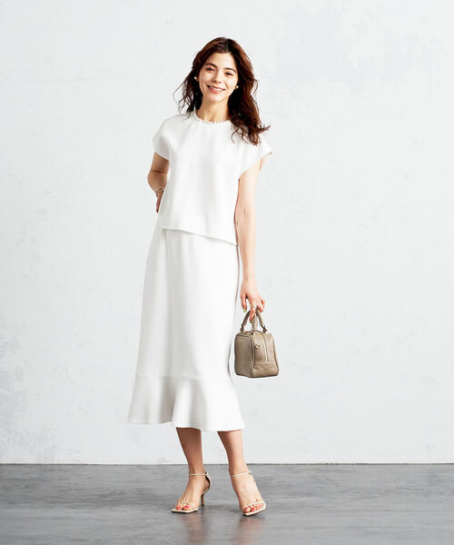 NOLLEY’S（ノーリーズ）の「◇【WEB限定】パール付きダンボールブラウス（シャツ/ブラウス・レディース・ブラック/ネイビー/オフホワイト・FREE）」の17枚目の写真