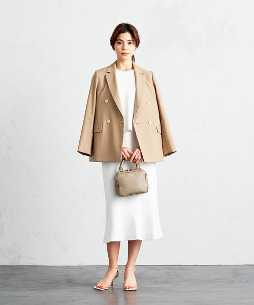 NOLLEY’S（ノーリーズ）の「◇【WEB限定】パール付きダンボールブラウス（シャツ/ブラウス・レディース・ブラック/ネイビー/オフホワイト・FREE）」の15枚目の写真