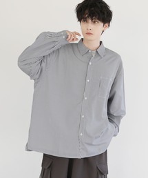 LILL | ビッグシルエットドレープリラクシング長袖シャツ(シャツ/ブラウス)