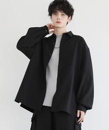 LILL | ビッグシルエットドレープリラクシング長袖シャツ(シャツ/ブラウス)