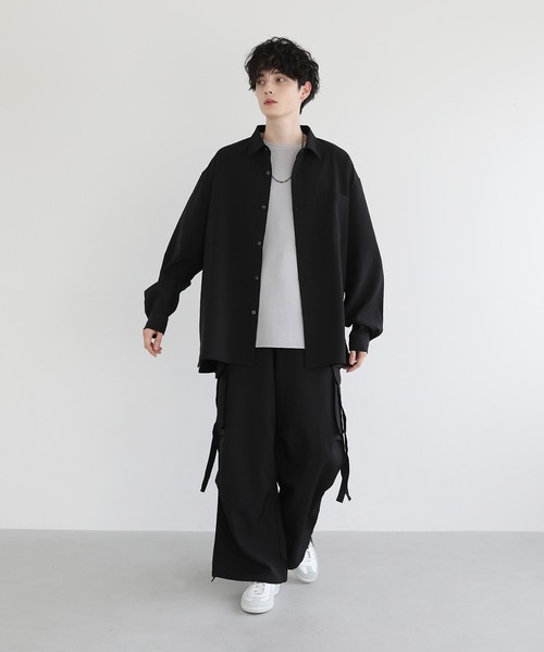 ビッグシルエットドレープリラクシング長袖シャツ（シャツ