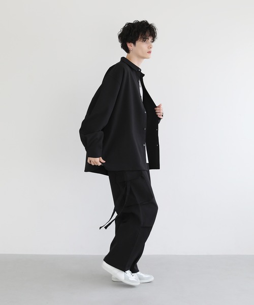 大人 長袖 リュクス ブラック ドレープ ひざ下 Y-3 (ワイスリー) ブラッシュプリント クルーネック 長袖 T