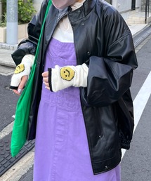 Alley by w closet | 【2022S/S】【Alley】フェイクレザーBIGブルゾン(ブルゾン)