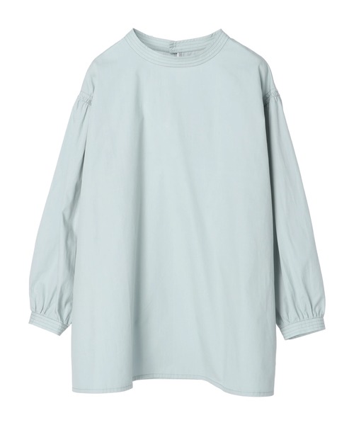 CRAFT STANDARD BOUTIQUE(クラフトスタンダードブティック)の「袖ギャザーブラウス *◆(シャツ/ブラウス・レディース・サックスブルー/オフホワイト/ブラック・FREE)」の7枚目の写真