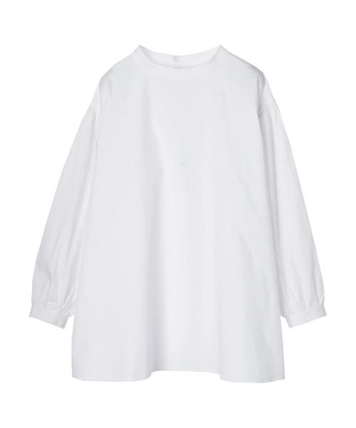 CRAFT STANDARD BOUTIQUE(クラフトスタンダードブティック)の「袖ギャザーブラウス *◆(シャツ/ブラウス・レディース・サックスブルー/オフホワイト/ブラック・FREE)」の6枚目の写真