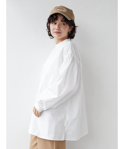 CRAFT STANDARD BOUTIQUE(クラフトスタンダードブティック)の「袖ギャザーブラウス *◆(シャツ/ブラウス・レディース・サックスブルー/オフホワイト/ブラック・FREE)」の20枚目の写真