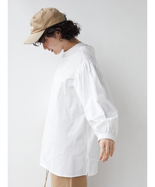 CRAFT STANDARD BOUTIQUE(クラフトスタンダードブティック)の「袖ギャザーブラウス *◆(シャツ/ブラウス・レディース・サックスブルー/オフホワイト/ブラック・FREE)」の21枚目の写真
