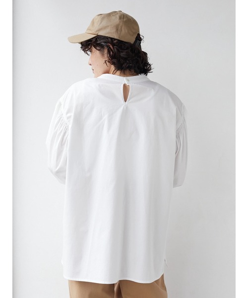 CRAFT STANDARD BOUTIQUE(クラフトスタンダードブティック)の「袖ギャザーブラウス *◆(シャツ/ブラウス・レディース・サックスブルー/オフホワイト/ブラック・FREE)」の22枚目の写真