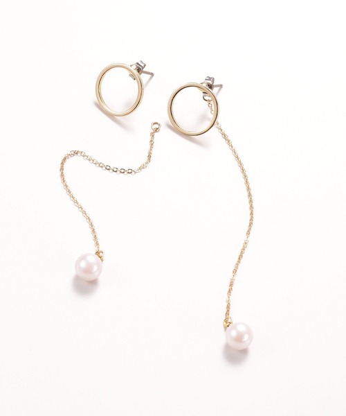 Andemiu（アンデミュウ）の「【谷川りさこコラボ】マルチＷＡＹパールピアス267344（ピアス（両耳用）・レディース・ゴールド・FREE）」の5枚目の写真