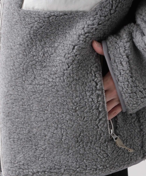 RAGEBLUE（レイジブルー）の「ウールボアスタンドブルゾン/268776（ブルゾン・メンズ・グレー系その他/ブラック/その他4・MEDIUM/LARGE）」の16枚目の写真