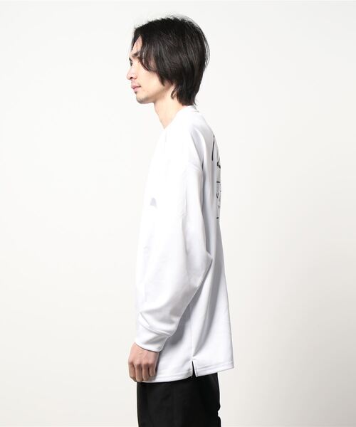 GGD(ジージーディー)の「ビック トレーナー バックプリント レインボー 刺繍 ビックシルエット ストレッチ(スウェット・メンズ・ブラック/ホワイト/チャコールグレー・M/L/LL)」の7枚目の写真