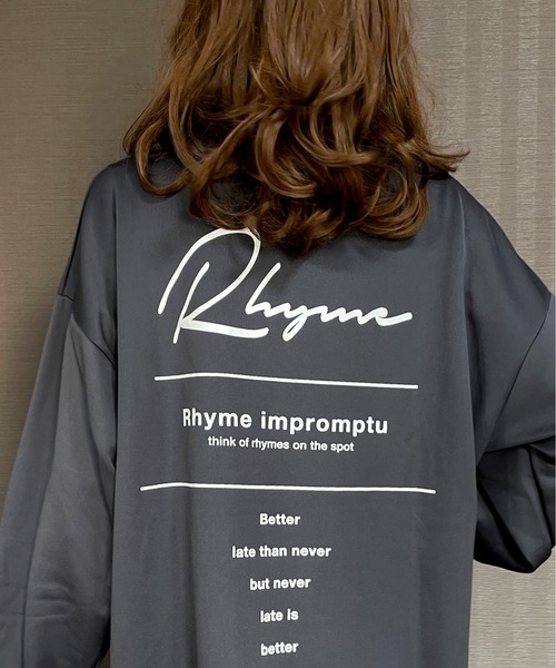 GGD(ジージーディー)の「ビック トレーナー バックプリント レインボー 刺繍 ビックシルエット ストレッチ(スウェット・メンズ・ブラック/ホワイト/チャコールグレー・M/L/LL)」の15枚目の写真