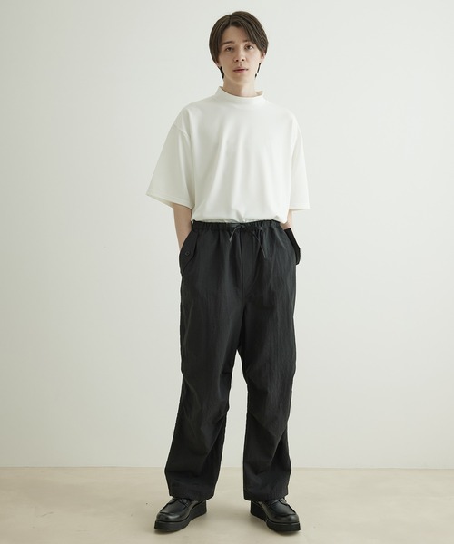 JUNRED（ジュンレッド）の「【トレンド・シャカパン】ニータックパラシュートパンツ（カーゴパンツ・メンズ・ブラック/カーキ・S/M/L）」の3枚目の写真