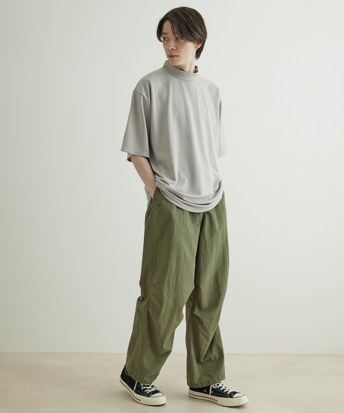 JUNRED（ジュンレッド）の「【トレンド・シャカパン】ニータックパラシュートパンツ（カーゴパンツ・メンズ・ブラック/カーキ・S/M/L）」の16枚目の写真