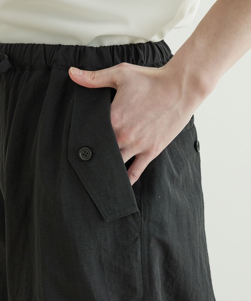 JUNRED（ジュンレッド）の「【トレンド・シャカパン】ニータックパラシュートパンツ（カーゴパンツ・メンズ・ブラック/カーキ・S/M/L）」の7枚目の写真