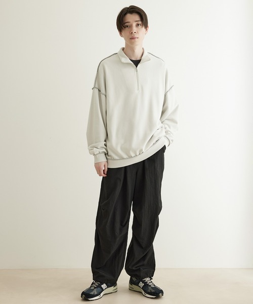 JUNRED（ジュンレッド）の「【トレンド・シャカパン】ニータックパラシュートパンツ（カーゴパンツ・メンズ・ブラック/カーキ・S/M/L）」の19枚目の写真