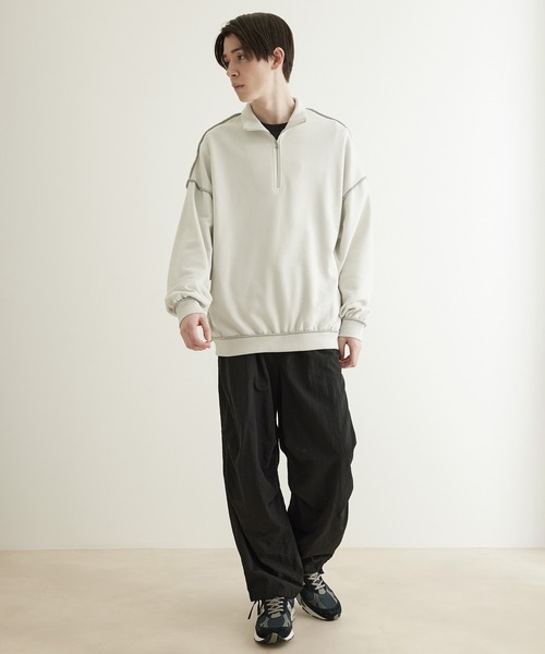 JUNRED（ジュンレッド）の「【トレンド・シャカパン】ニータックパラシュートパンツ（カーゴパンツ・メンズ・ブラック/カーキ・S/M/L）」の20枚目の写真