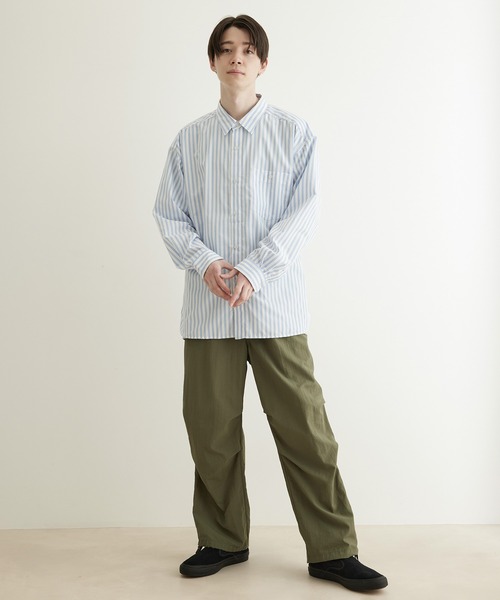 JUNRED（ジュンレッド）の「【トレンド・シャカパン】ニータックパラシュートパンツ（カーゴパンツ・メンズ・ブラック/カーキ・S/M/L）」の21枚目の写真