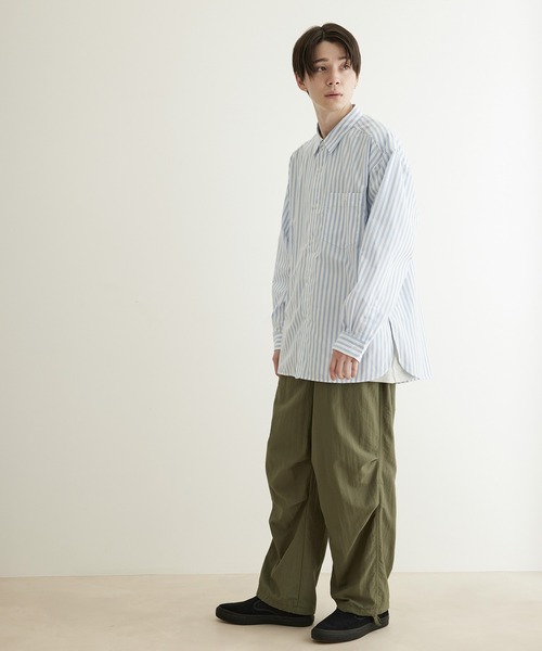 JUNRED（ジュンレッド）の「【トレンド・シャカパン】ニータックパラシュートパンツ（カーゴパンツ・メンズ・ブラック/カーキ・S/M/L）」の22枚目の写真