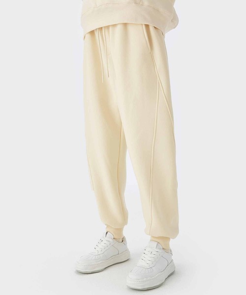 INFLATION（インフレーション）の「INFLATION(インフレーション)スウェットパンツ（スウェットパンツ・メンズ・グリーン/ブラック/ダークグレー/グレイッシュブルー/アイボリー/カーキ/グレー/ベージュ/ブラウン・M/S/XL/L）」の2枚目の写真