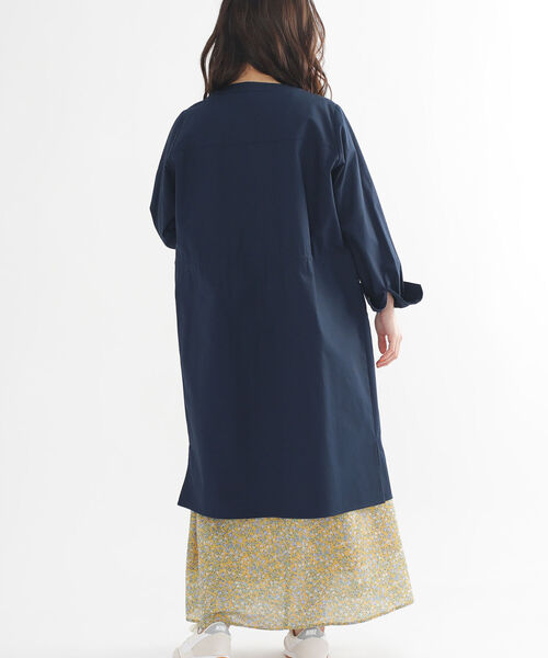 BEAMS HEART（ビームスハート）の「BEAMS HEART / ノーカラー ドロスト ワンピース（ワンピース・レディース・ベージュ/オリーブ/ネイビー/ホワイト系その他5・FREE）」の20枚目の写真