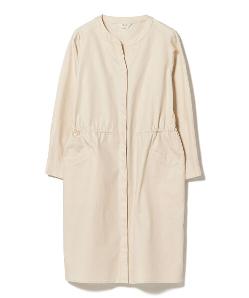 BEAMS HEART（ビームスハート）の「BEAMS HEART / ノーカラー ドロスト ワンピース（ワンピース・レディース・ベージュ/オリーブ/ネイビー/ホワイト系その他5・FREE）」の21枚目の写真