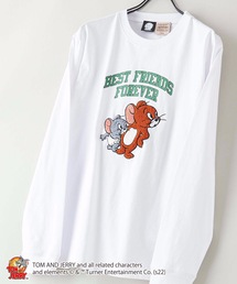 【OUTDOOR PRODUCTS】【TOM AND JERRY /トムとジェリー】袖プリント ロンT