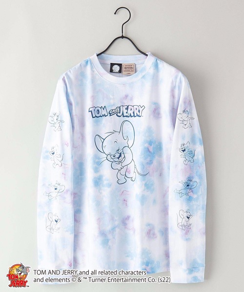 Tom＆Jerry（トムアンドジェリー）の「【OUTDOOR PRODUCTS】【TOM AND JERRY /トムとジェリー】袖プリント ロンT（Tシャツ/カットソー・メンズ・レッド/ホワイト/グリーン系その他/ベージュ/ダークグリーン/ブルー・LARGE/X-LARGE/MEDIUM）」の11枚目の写真