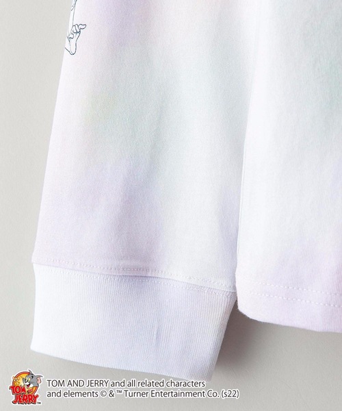 Tom＆Jerry（トムアンドジェリー）の「【OUTDOOR PRODUCTS】【TOM AND JERRY /トムとジェリー】袖プリント ロンT（Tシャツ/カットソー・メンズ・レッド/ホワイト/グリーン系その他/ベージュ/ダークグリーン/ブルー・LARGE/X-LARGE/MEDIUM）」の17枚目の写真