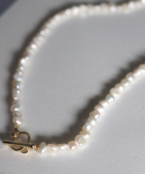 Kana（カナ）の「マンテル 淡水パール ゴールド 結婚式 お呼ばれ ネックレス（ネックレス・レディース・ゴールド・フリー）」の4枚目の写真