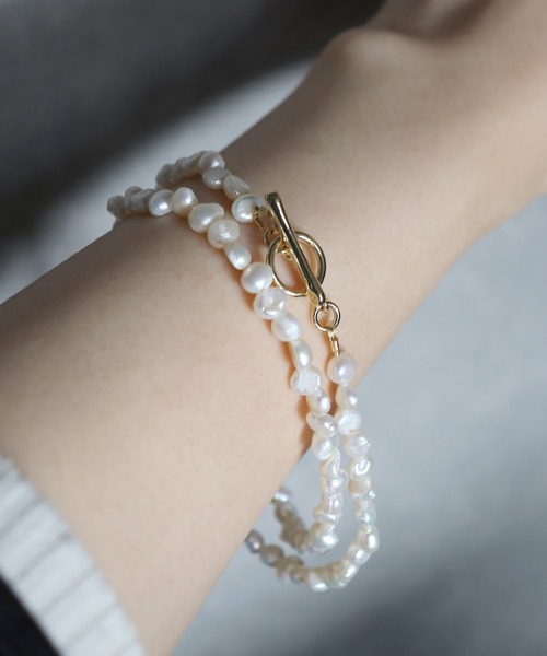 Kana（カナ）の「マンテル 淡水パール ゴールド 結婚式 お呼ばれ ネックレス（ネックレス・レディース・ゴールド・フリー）」の6枚目の写真