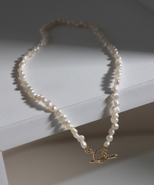 Kana（カナ）の「マンテル 淡水パール ゴールド 結婚式 お呼ばれ ネックレス（ネックレス・レディース・ゴールド・フリー）」の3枚目の写真