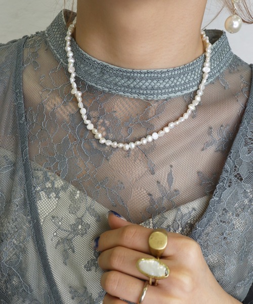 Kana（カナ）の「マンテル 淡水パール ゴールド 結婚式 お呼ばれ ネックレス（ネックレス・レディース・ゴールド・フリー）」の11枚目の写真