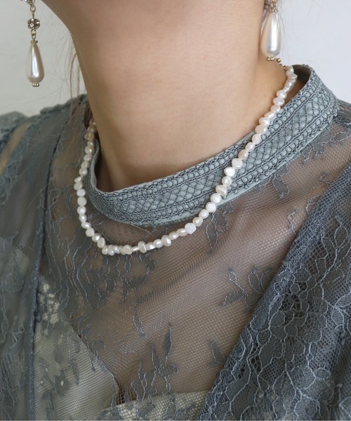 Kana（カナ）の「マンテル 淡水パール ゴールド 結婚式 お呼ばれ ネックレス（ネックレス・レディース・ゴールド・フリー）」の12枚目の写真