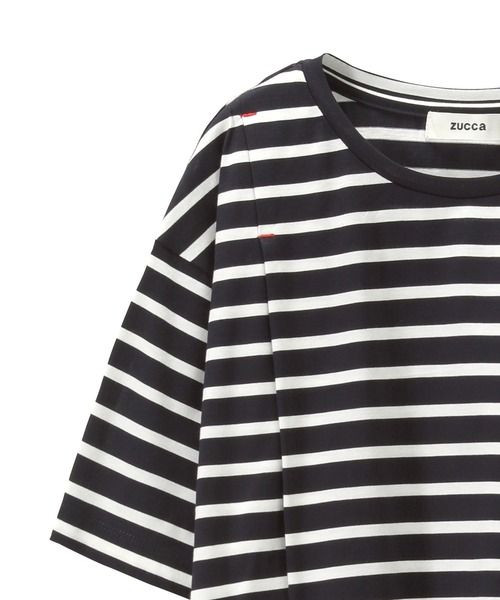 ZUCCa - ズッカ zucca Tシャツ　ボーダー ZUCCa（ズッカ）の「タックボーダー/Tシャツ（Tシャツ