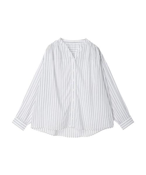 CRAFT STANDARD BOUTIQUE(クラフトスタンダードブティック)の「スキッパーバックギャザーブラウス *(シャツ/ブラウス・レディース・ブルー系その他6/ブルー系その他4/チェック・M/L)」の4枚目の写真