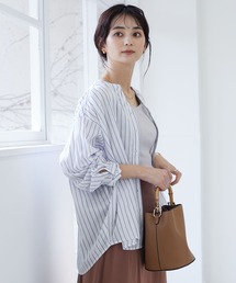 CRAFT STANDARD BOUTIQUE | スキッパーバックギャザーブラウス　＊(シャツ/ブラウス)