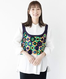 THE SHOP TK （ザ ショップ ティーケー ）の「◆クロシェニットベスト（ベスト・レディース）」