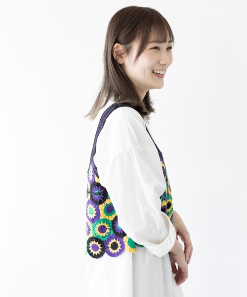 THE SHOP TK (ザ ショップ ティーケー )の「◆クロシェニットベスト(ベスト・レディース・オレンジ系その他5/パープル系2・12)」の13枚目の写真