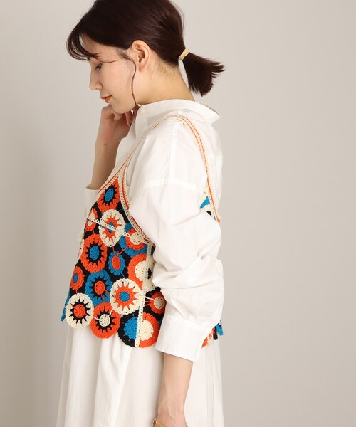 THE SHOP TK (ザ ショップ ティーケー )の「◆クロシェニットベスト(ベスト・レディース・オレンジ系その他5/パープル系2・12)」の21枚目の写真