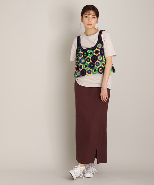 THE SHOP TK (ザ ショップ ティーケー )の「◆クロシェニットベスト(ベスト・レディース・オレンジ系その他5/パープル系2・12)」の17枚目の写真