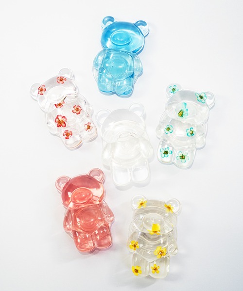 Loco Ocean（ロコオーシャン）の「クリアくまデザイン スマホグリップ / グリップトック（スマホケース/カバー・レディース・ピンク/ブルー/クリア/A/B/C・ONE SIZE）」の15枚目の写真