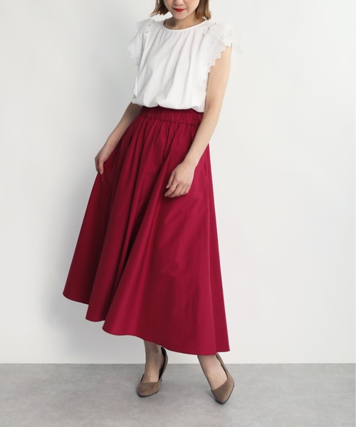 PICCIN（ピッチン）の「ウエストフリルフレアギャザースカート（スカート・レディース・ブラック/イエロー/ローズ・M）」の5枚目の写真