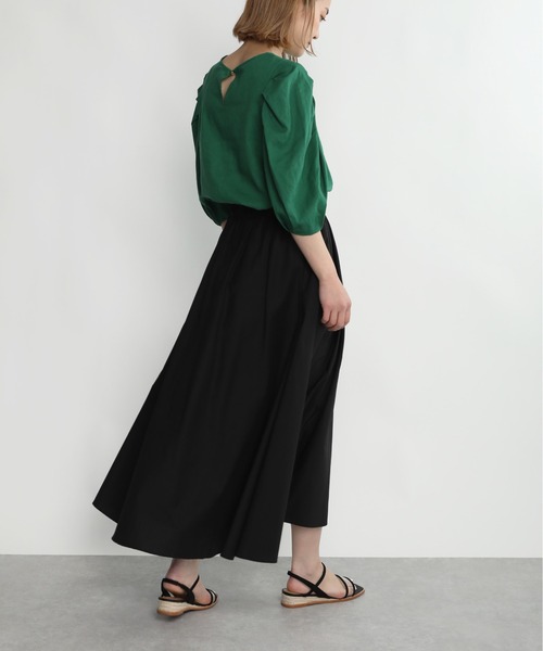 PICCIN（ピッチン）の「ウエストフリルフレアギャザースカート（スカート・レディース・ブラック/イエロー/ローズ・M）」の13枚目の写真