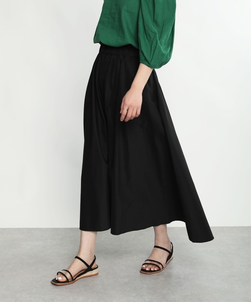 PICCIN（ピッチン）の「ウエストフリルフレアギャザースカート（スカート・レディース・ブラック/イエロー/ローズ・M）」の7枚目の写真