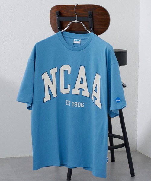 CIAOPANIC TYPY（チャオパニックティピー）の「【NCAA】ビッグロゴTEE（Tシャツ/カットソー・メンズ・ホワイト/グレー/ブルー・MEDIUM/LARGE）」の3枚目の写真